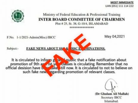 Official Position on Fake Letter